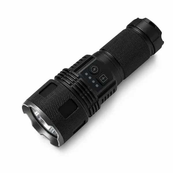 G404 Rechargeable Laser Flashlight Zoomable Tactical Torch
