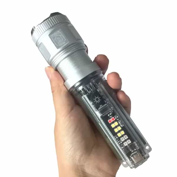Foxhawk X36 Custom Logo USB Rechargeable 18650 ABS IP65