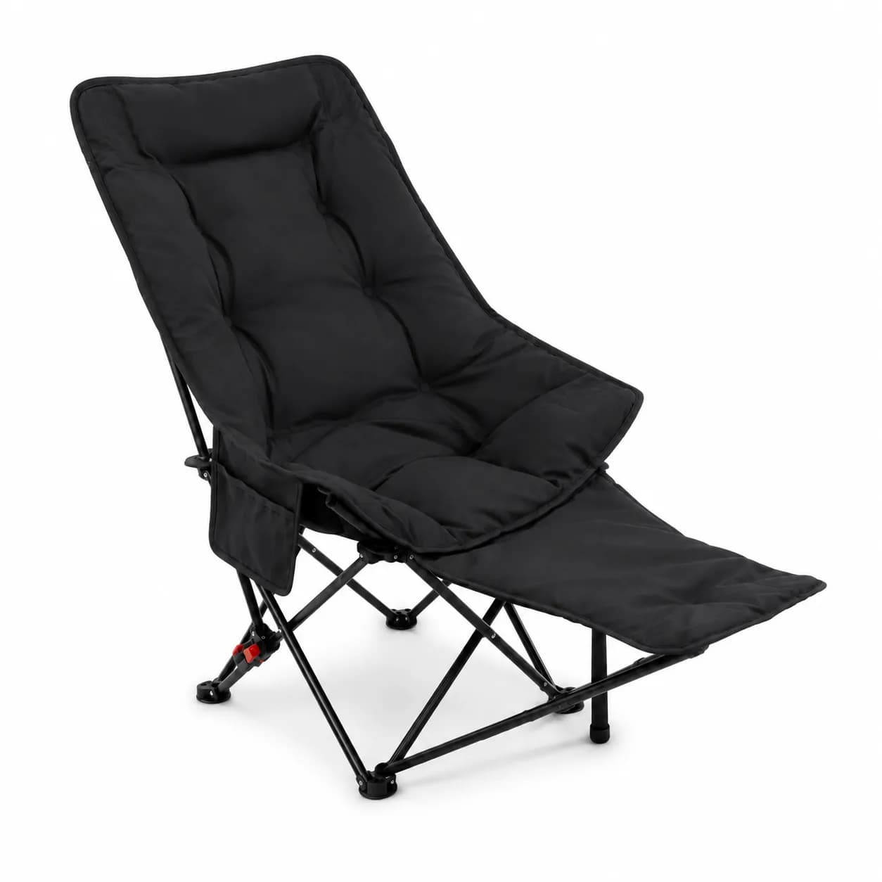 Modern Portable Three-level Backrest Outdoor Furniture — Black